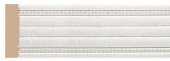 Цветной молдинг Decomaster 156-42 Белый с инкрустацией 50х11х2400 мм