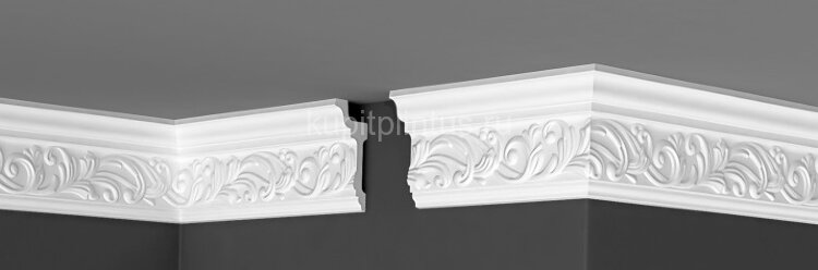 Заказать Потолочный плинтус 102х40 мм Де-Багет Декор ДП 25/110 белый 2 м Заказать Потолочный плинтус 102х40 мм Де-Багет Декор ДП 25/110 белый 2 м