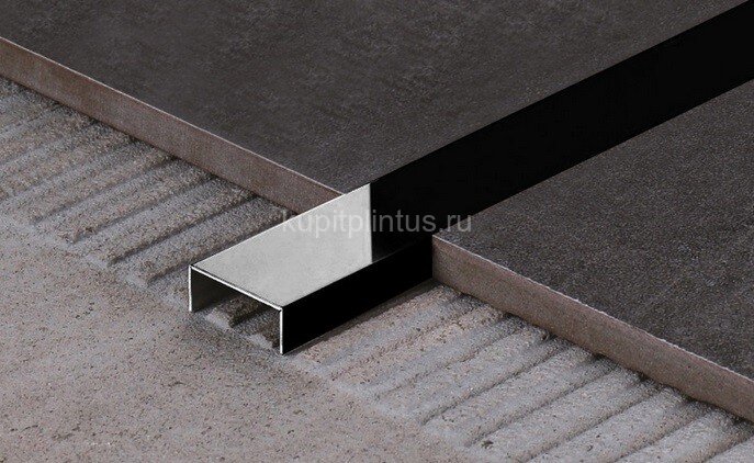 Заказать Стальной П-образный профиль 10х20 FSUP20-BP черный полированный 2,7м 