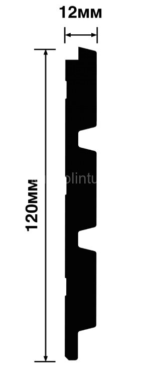 Заказать Стеновая панель 12х120 мм HiWood LV124LE1 GR27K под дерево 2,7 м 