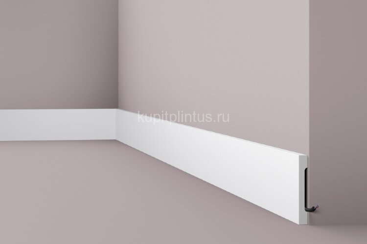 Заказать Напольный плинтус NMC Wallstyl FD2S белый 110х15 мм 2 м 