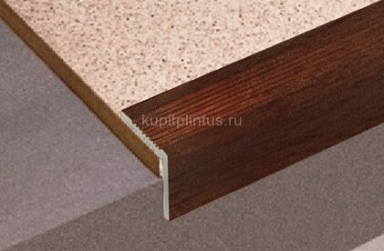 Заказать Угловой порог из декорированного алюминия Д19 КД Махагон 2,7 м Заказать Угловой порог из декорированного алюминия Д19 КД Махагон 2,7 м
