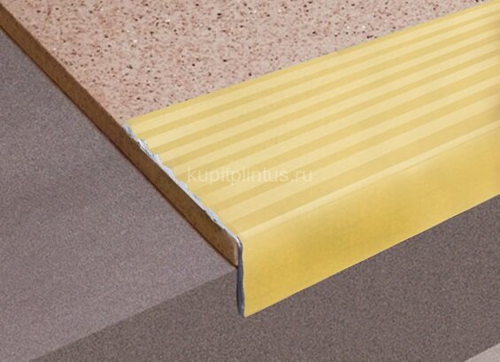 Заказать Порог угловой алюминиевый Д16 Золото КЕ (анодированный) 2,7 м Заказать Порог угловой алюминиевый Д16 Золото КЕ (анодированный) 2,7 м