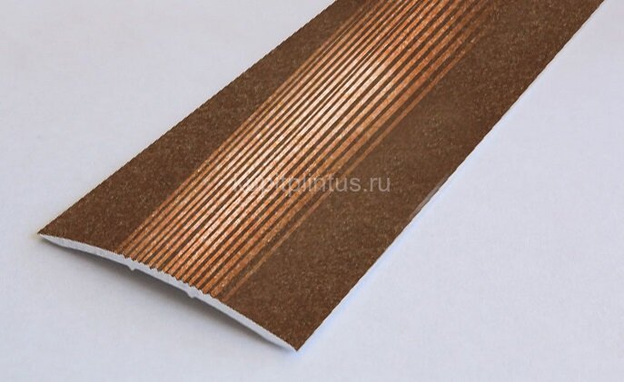 Заказать Порог алюминиевый покрытие порошковая эмаль А5 КР Бронза 2,7 м 