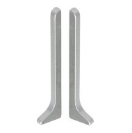 Комплект заглушек (левая+правая) для напольного плинтуса Effector Q63 инокс Комплект заглушек (левая+правая) для напольного плинтуса Effector Q63 инокс