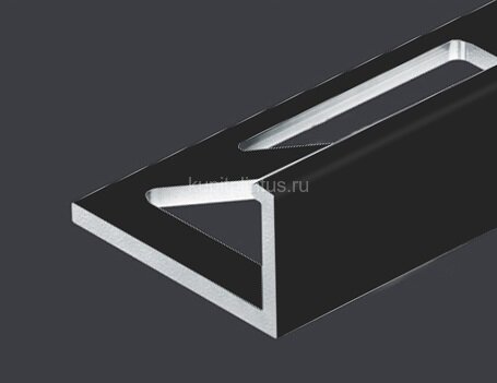 Заказать Алюминиевый L-профиль 10 мм PV02-40 черный Ral 9005 2,7 м 