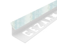 Профиль ПВХ для плитки Cezar внутренний 7 мм 226 Бледно-зеленый мрамор 2,5 м