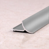 Внутренний угол для плитки алюминиевый ПО-В9 Графит глянец 2,7 м