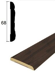 Наличник фигурный ПВХ Lemal 22068 68 мм Цвет 8695 Венге 2,2 м Наличник фигурный ПВХ Lemal 22068 68 мм Цвет 8695 Венге 2,2 м