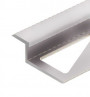 Профиль Z-образный 10 мм алюминий PV46-03 серебро блестящее 2,7 м