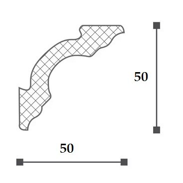 Заказать Карниз NMC Nomastyl A2 50х50 2 м Заказать Карниз NMC Nomastyl A2 50х50 2 м