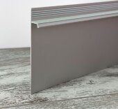 Алюминиевый плинтус теневой под гипсокартон ПТ-1/80 сырой алюминий 3м