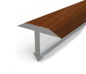Декорированный Т-профиль из алюминия Т-18 КД Вишня 2,7 м