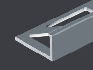 Алюминиевый L-профиль 10 мм PV02-34 темно-серый Ral 7000 2,7 м Алюминиевый L-профиль 10 мм PV02-34 темно-серый Ral 7000 2,7 м