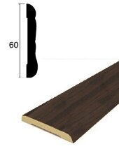 Наличник фигурный ПВХ Lemal 22060 60 мм Цвет 8695 Венге 2,2 м