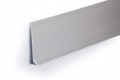 Плинтус напольный алюминиевый Aspro A-ALU70-01-250 70 мм Матовое серебро 2,5 м