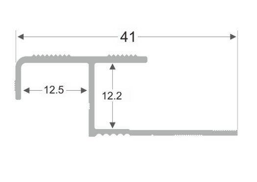 Заказать Алюминиевый профиль закладной угловой по-183 бронза глянец 2,7 м Заказать Алюминиевый профиль закладной угловой по-183 бронза глянец 2,7 м