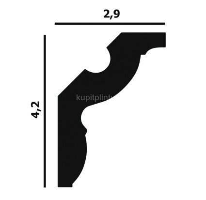 Заказать Потолочный плинтус Перфект Плюс P22 42 мм 2 м Заказать Потолочный плинтус Перфект Плюс P22 42 мм 2 м