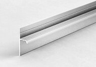 Алюминиевый плинтус теневой под гипсокартон ПТ-1/20 серебро 3м Алюминиевый плинтус теневой под гипсокартон ПТ-1/20 серебро 3м