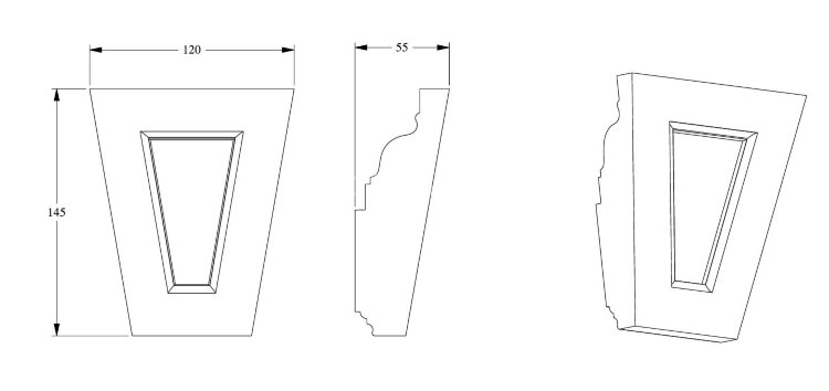 Заказать Фронтон Orac Decor Purotouch D402 150х121 мм Заказать Фронтон Orac Decor Purotouch D402 150х121 мм
