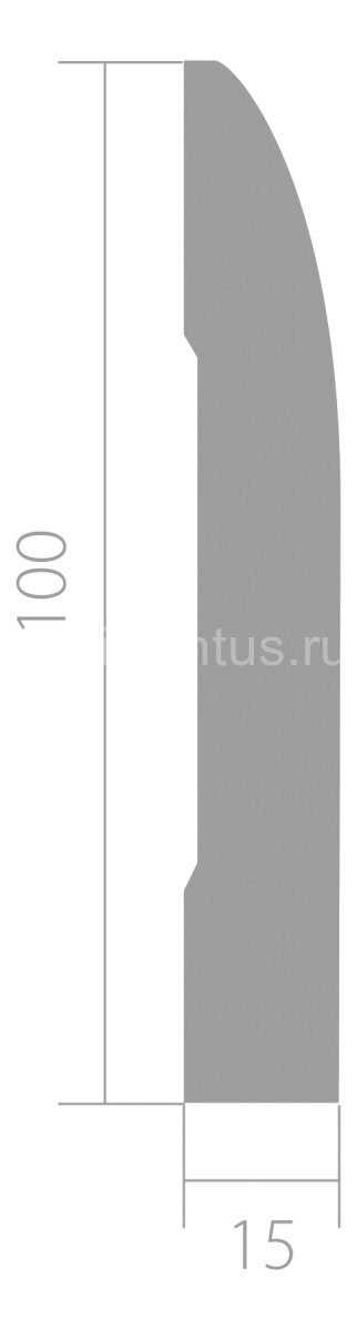 Заказать Плинтус напольный ЛДФ 15х100 мм Ultrawood Base 017 2,44 м 