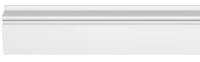 Заказать Плинтус напольный Decomaster D122/16 ДМ белый под покраску 78х21х2000 мм 