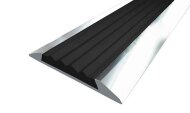 Порог противоскользящий с черной вставкой Д15 Алюминий-черный (без отделки) 2,7 м Порог противоскользящий с черной вставкой Д15 Алюминий-черный (без отделки) 2,7 м