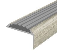 Порог угловой с серой резиновой вставкой Д01 КД Дуб северный 2,7 м Порог угловой с серой резиновой вставкой Д01 КД Дуб северный 2,7 м