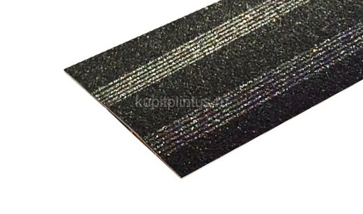 Заказать Порог из алюминия А8 КР Люкс черный металлик (порошковая эмаль) 2,7 м 