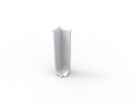 Уголок внутренний для напольного плинтуса 60 мм Мега-Трейд ЛП-60ув 0033 без покрытия