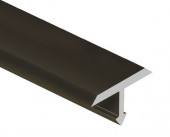 Профиль Т-образный алюминий 26 мм (плоский) Gunsen PV39-10 коричневый матовый 2,7 м