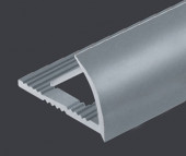 C-профиль для плитки алюминий 10 мм PV17-34 темно-серый Ral 7000 2,7 м