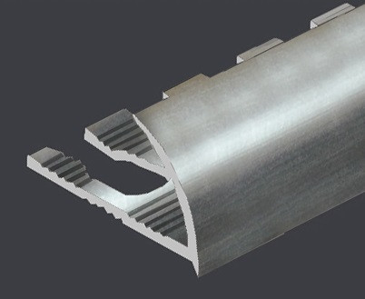 Заказать Гибкий C-профиль алюминиевый для плитки 10 мм PV11-01 полированный 2,7 м 