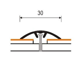 Заказать Порог одноуровневый MP5 30 мм из ламинированного алюминия 45 Тик 0,9 м Заказать Порог одноуровневый MP5 30 мм из ламинированного алюминия 45 Тик 0,9 м