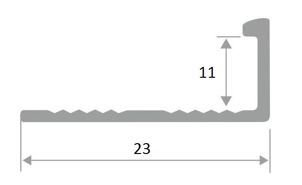 Заказать Профиль L-образный алюминиевый ПО-Г11 Серебро матовое 2,7 м Заказать Профиль L-образный алюминиевый ПО-Г11 Серебро матовое 2,7 м