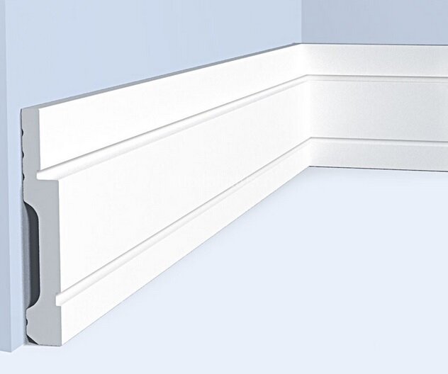 Заказать Напольный плинтус 75х12 мм Hiwood B75V1 из полистирола 2 м 