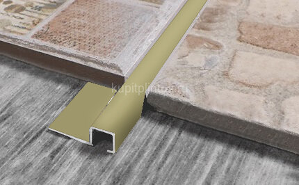 Заказать Профиль для плитки внешний П-образный алюминий 10х10 мм PV31-09 шампань блестящая 2,7 м Заказать Профиль для плитки внешний П-образный алюминий 10х10 мм PV31-09 шампань блестящая 2,7 м
