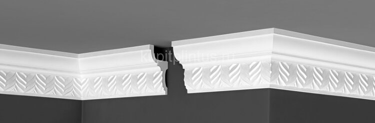 Заказать Потолочный плинтус 98х50 мм Де-Багет Декор ДП 28/110 белый 2 м 