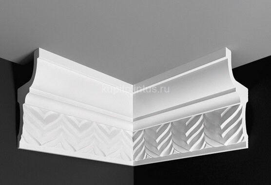 Заказать Угол внутренний к плинтусу Де-Багет ДП 28/110 (6*4) белый 