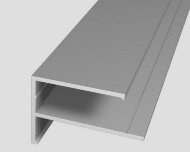 Алюминиевый F-профиль ОП-010 под 12 мм 3 м Алюминиевый F-профиль ОП-010 под 12 мм 3 м