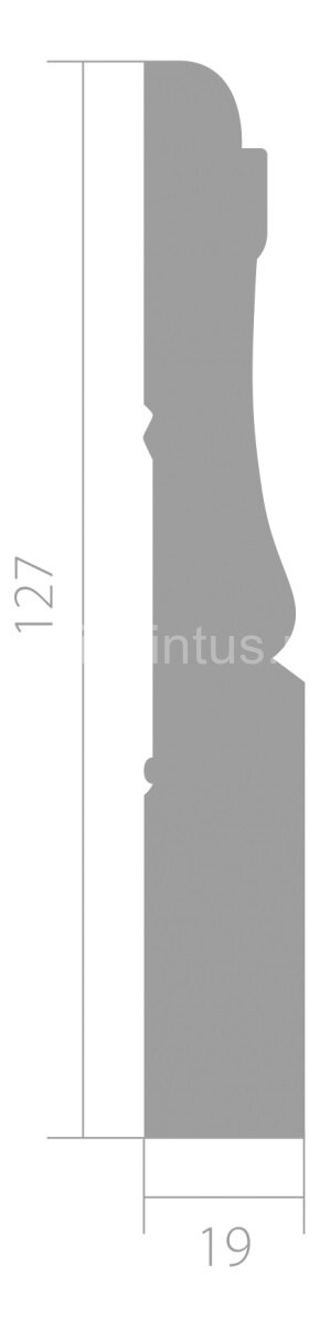 Заказать Плинтус напольный ЛДФ 19х127 мм Ultrawood Base 015 2,44 м 