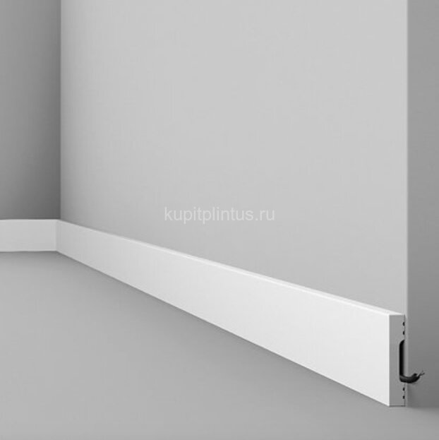 Заказать Напольный плинтус NMC Wallstyl FD8 белый 80х15 мм 2 м 