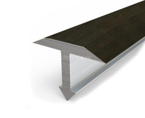 Заказать Декорированный Т-профиль из алюминия Т-26 КД Венге 2,7 м Заказать Декорированный Т-профиль из алюминия Т-26 КД Венге 2,7 м