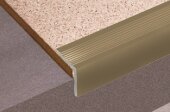 Угловой порог из анодированного алюминия Д19 Бронза РЕ 2,7 м Угловой порог из анодированного алюминия Д19 Бронза РЕ 2,7 м