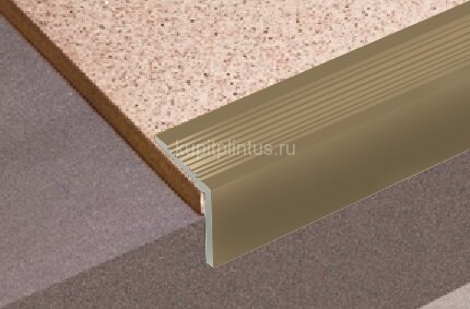 Заказать Угловой порог из анодированного алюминия Д19 Бронза РЕ 2,7 м 