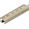 Профиль для плитки П-образный закладной 10х10 мм NEEXY PV31-09 BCP шампань блестящая 2.7 м