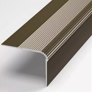 Порог угловой из алюминия Д14 Бронза РЕ (анодированный) 2,7 м Порог угловой из алюминия Д14 Бронза РЕ (анодированный) 2,7 м