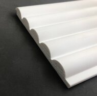 Стеновая панель Hiwood LV135 NP белая 120х12 мм 2,7 м Стеновая панель Hiwood LV135 NP белая 120х12 мм 2,7 м