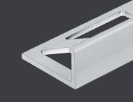 Алюминиевый L-профиль 10 мм PV02-35 светло-серый Ral 7035 2,7 м Алюминиевый L-профиль 10 мм PV02-35 светло-серый Ral 7035 2,7 м