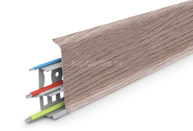 Заказать Плинтус напольный с кабель-каналами 70 мм Deconika Д-П70 215 Дуб снежный 2,2 м Заказать Плинтус напольный с кабель-каналами 70 мм Deconika Д-П70 215 Дуб снежный 2,2 м